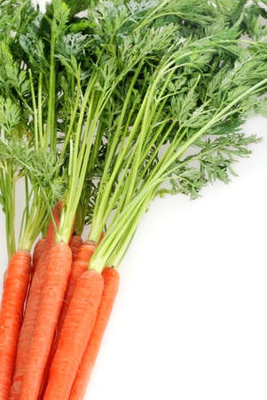 Top view fresh carrotsの写真素材