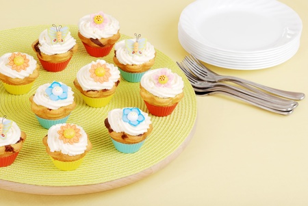 Easter cupcakesの写真素材