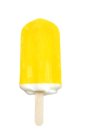 Lemon creamsicle popsicleの写真素材