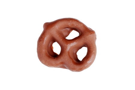 Chocolate covered pretzelの写真素材