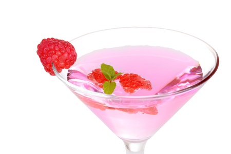 Closeup raspberry martiniの写真素材