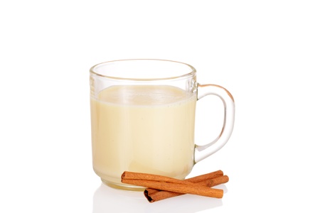 Fresh mug of eggnogの写真素材