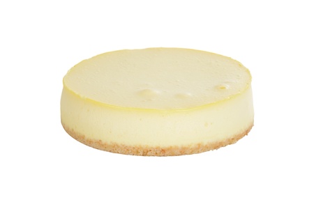 Isolated new york style cheesecakeの写真素材
