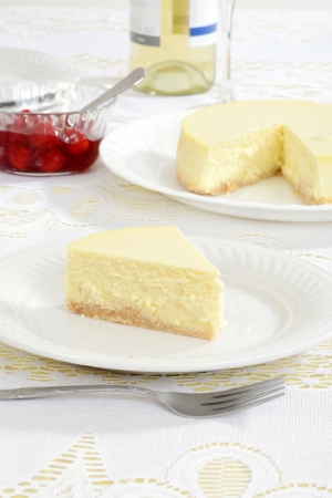 Plain cheesecakeの写真素材