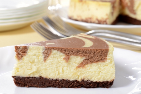 macro chocolate cheesecakeの写真素材