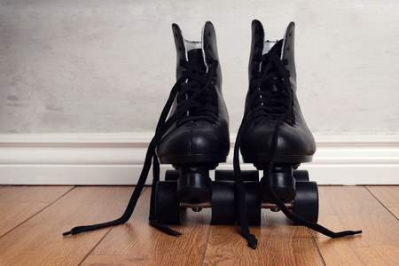 men's artistic roller skatesの写真素材