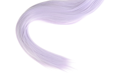 a piece of mauve color hairの写真素材