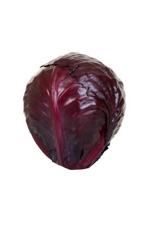 whole red cabbageの写真素材