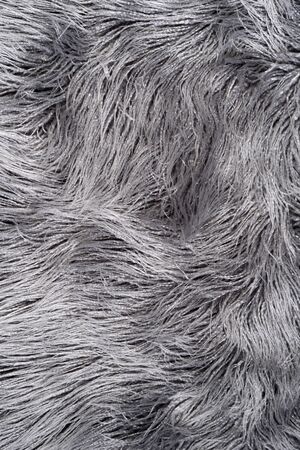 silver grey faux fur rug backgroundの写真素材
