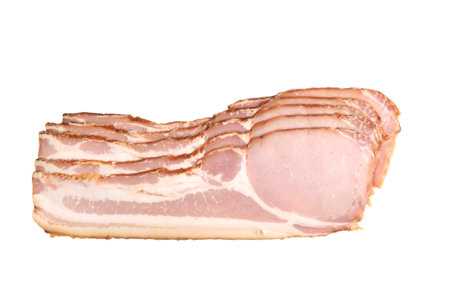 isolated english bacon rasherの写真素材