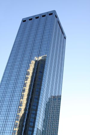 Glass Facade of Business Tower in Tampaの写真素材