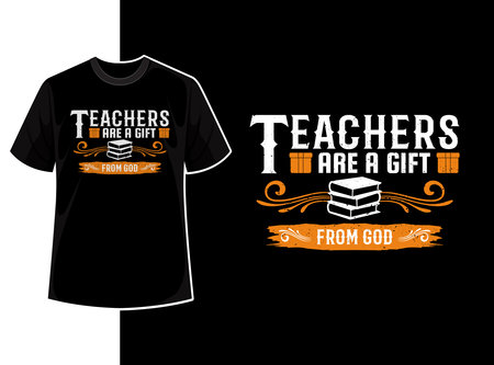 Vintage typography teacher t shirt design template with teacher day motivation quote and vectorのイラスト素材
