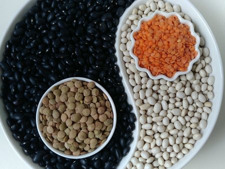 Asorti legumes. top view. backgroun or texture.