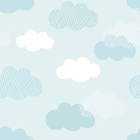 Clouds vector pattern.のイラスト素材