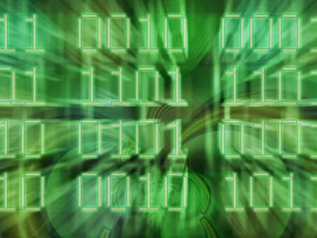 Digits and data transfer speed conceptual design. Technology use.の写真素材