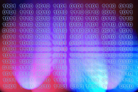 Digits and data transfer conceptual design. Information Technology.の写真素材