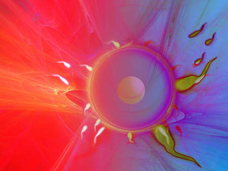 illustration of sperm race to fertilize an egg.の写真素材
