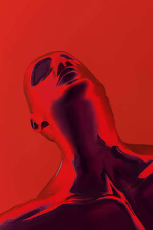 Digital 3D illustration of male.の写真素材