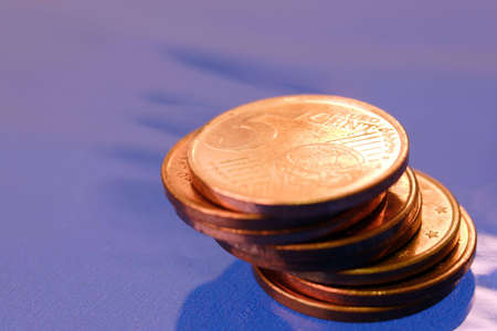 Euro coinsの写真素材