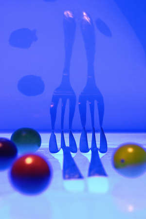 Cherry tomatoes and fork. Close up of red cherry tomatoesの写真素材