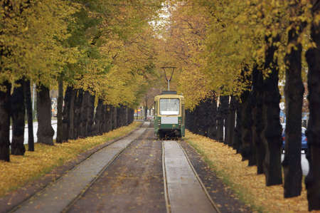 Public transport vehicle in Helsinki.のeditorial素材