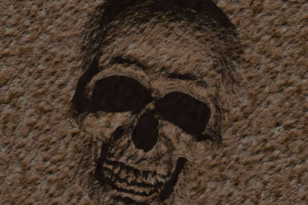 Illustration of skullの写真素材