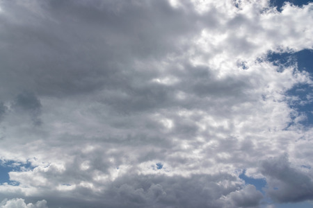blue sky with white clouds on a sunny day in summer