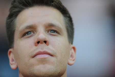 WARSAW POLAND JUNE 17 2015: EURO EURO 2016 France Football Cup Qualifiers Scotland vs Georgiaop Wojciech Szczesnyのeditorial素材