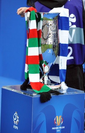 WARSAW, POLAND - MAY 02, 2015: Polish Football League Cup Final Legia Warsaw - Lech Poznan
o/p:のeditorial素材