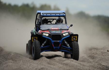 WARSAW, POLAND - JULY 11 2015: Polish Safari Rally Cross Championship