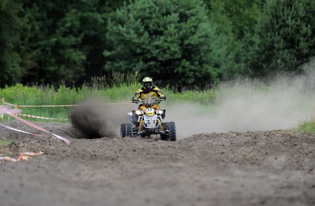 WARSAW, POLAND - JULY 11 2015: Polish Safari Rally Cross Championshipのeditorial素材