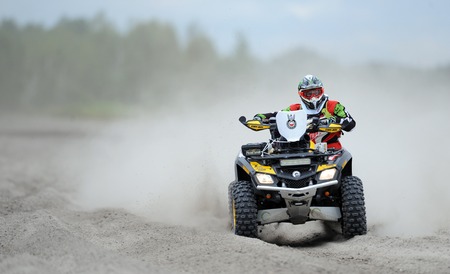 WARSAW, POLAND - JULY 11 2015: Polish Safari Rally Cross Championshipのeditorial素材