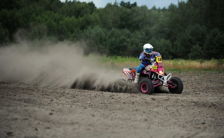 WARSAW, POLAND - JULY 11 2015: Polish Safari Rally Cross Championshipのeditorial素材