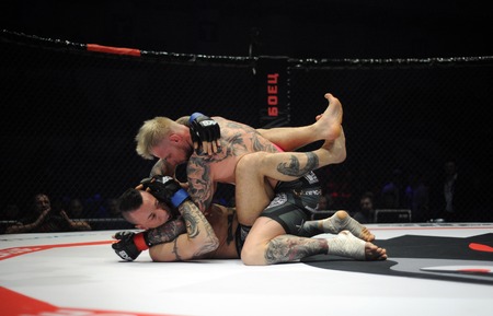 WARSAW, POLAND - FEBRUARY 06, 2016: ACB International Mixed Martial Arts Fight Night
