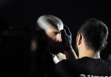 WARSAW, POLAND - FEBRUARY 06, 2016: ACB International Mixed Martial Arts Fight Nightのeditorial素材