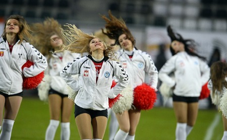 WARSAW, POLAND, MARCH 19,  2016: Inernational rugby game Poland - Belgium Europe Rugby Cup