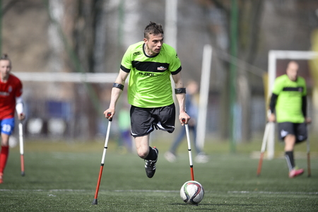 WARSAW, POLAND - APRIL 03, 2016: AMP Football Club cup Warsaw Poland 2016n / fromのeditorial素材