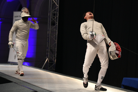 WARSAW, POLAND – FEBRUARY 25: Sabre de Wolodyjowski Internationa Fencing Federation Fencing Cup in...