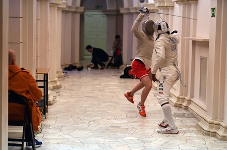 WARSAW, POLAND â€“ FEBRUARY 25: Sabre de Wolodyjowski Internationa Fencing Federation Fencing...
