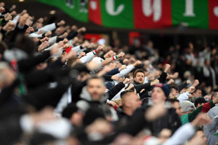 Warsaw, Poland, March 08, 2020: Polish Top League Ekstraklasa football game between Legia Warszawa...