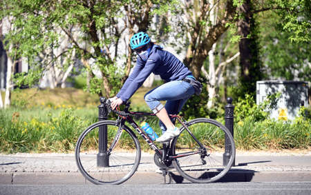 Warsaw, Poland, April 23, 2020: Warsaw during COVID-19 epidemic, coronavirus testing point in front of the hospitalのeditorial素材