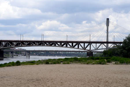 Warsaw, Poland, May 14, 2020: Warsaw during COVID-19 epidemic, Vistula river shoreのeditorial素材
