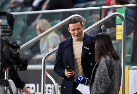 WARSAW, POLAND - OCTBER 31, 2021: Polish Football League game Legia Warszawa - Pogon Szczecin, Radoslaw Majdanのeditorial素材