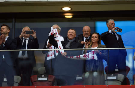 WARSAW, POLAND - JUNE 14, 2022: UEFA Nations League 2023 Poland - Belgium game o / p:のeditorial素材