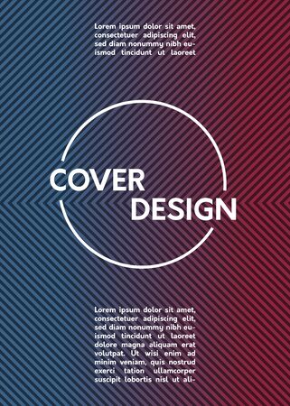 minimalistic cover design template for posters, brochures, albumsのイラスト素材
