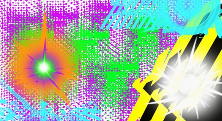 Retro flashのイラスト素材