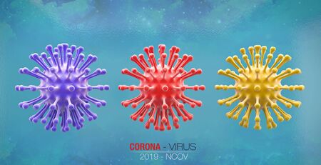 corona virus, MERS virus, Middle-East Respiratory Syndrome. Dangerous asian ncov corona virus, SARS pandemic risk concept. 3d rendering.の写真素材
