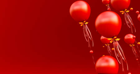 Close up and abstract of 3d gold balloons, 3d render, balloons  isolated on background.の写真素材