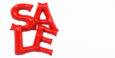 3d render of WOW black foil balloon phrase on white backgroundの写真素材