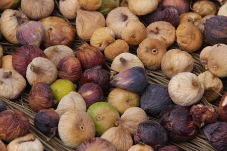 dried figs. dried soft figs from morocco, taberrantの写真素材